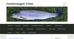 Desktop Screenshot of forellenangeln-tricks.de